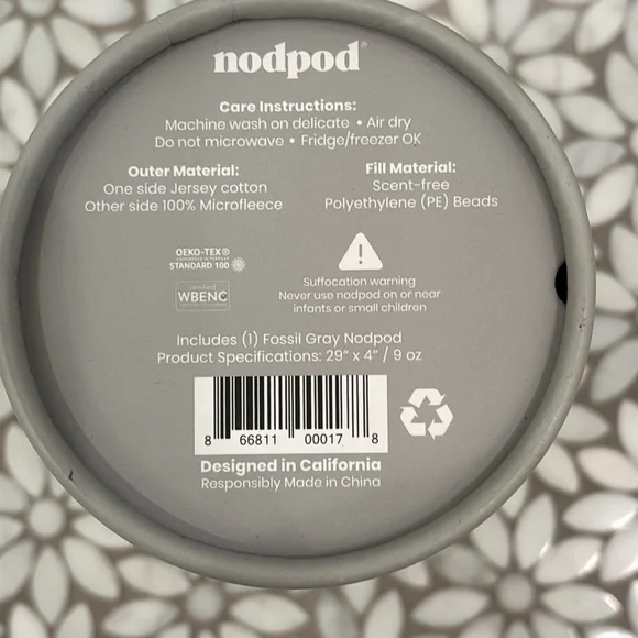 Nodpod Weighted Blanket for Eyes in Grey, OS-NIB! - Picture 2 of 5